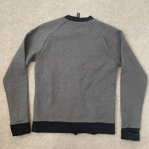 Felpa Core 10 donna piccola grigia nera full zip fori pollice giacca casual - Foto 9 di 9