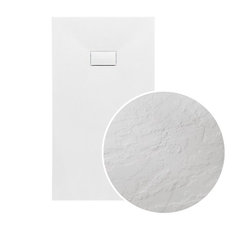 Duschwanne Rechteck VIDAR SLIM Weiß Duschtasse 120x80 mit Ablaufgarnitur - Bild 3 von 9