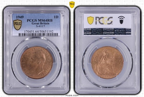 Great-Britain. Georges V, 1 penny 1949 MS64 RB - Picture 2 of 2