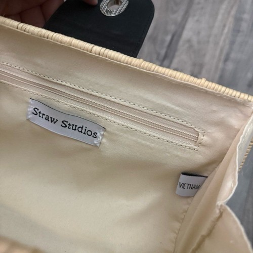 Straw Studios straw woven cottagecore bag - Picture 4 of 6