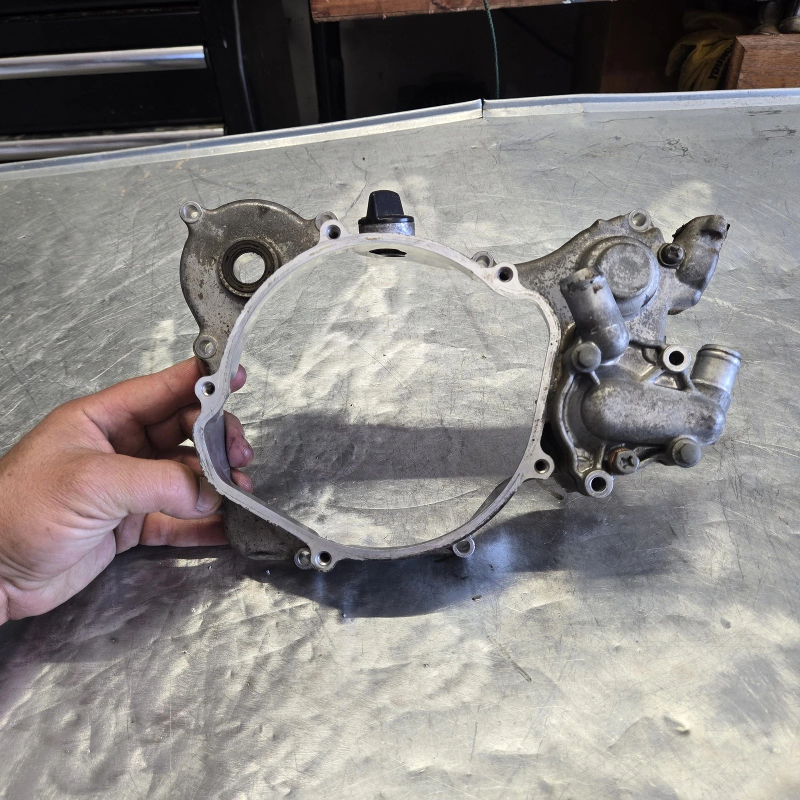 2001 Honda Cr125r Engine Motor Inner Clutch Cover 11340-kz4-l10