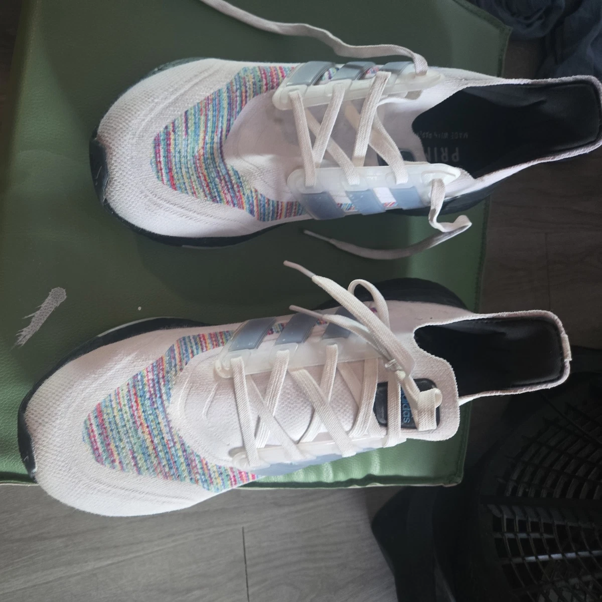 adidas UltraBoost 21 White Screaming Green for Sale | Authenticity