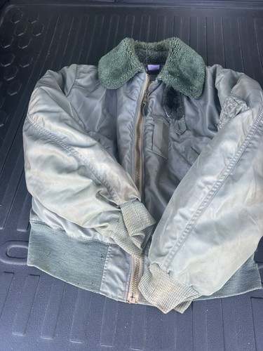 Vintage USAF B-15D Flight Bomber Flieger Militär Jacke 36 - Bild 5 von 9