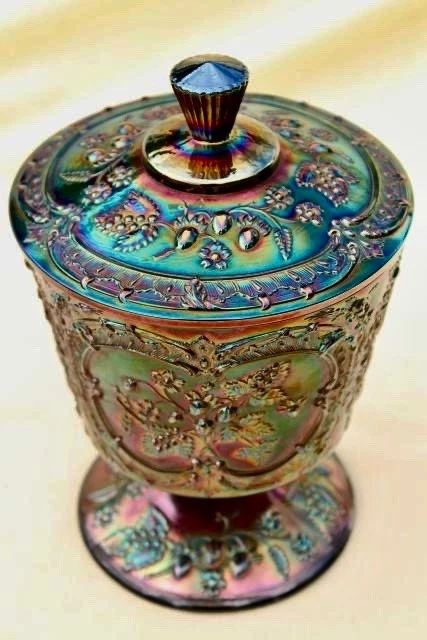 fenton carnival glass candy dish products for sale | eBay