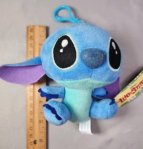 Disney's Stitch Plush Toys Cartoon Birthday Backpack Clip Doll - Picture 2 of 7