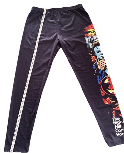 Pantaloni da notte Michael Halloween film retrò lounge taglia XL gamba intera colore grafica - Foto 4 di 10