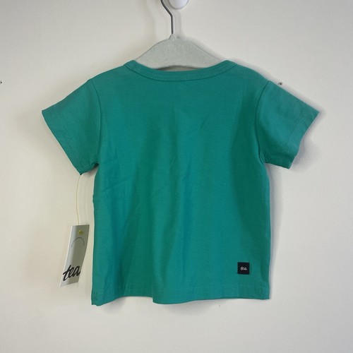 Tea Collection Parrot Pals Baby Graphic Tee 6-9 Months Animal Green Pop Color - Picture 4 of 6