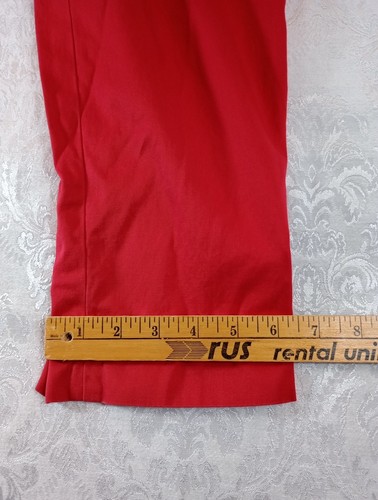 Talbots Women's The Perfect Skimmer Red Chino Capri Pants Size 8 Mid Rise - Picture 17 of 17