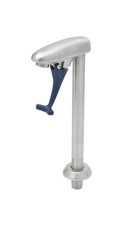 T&S Brass B-1210 EverSteel Stainless Steel Deck Mount Push Back Glass Filler