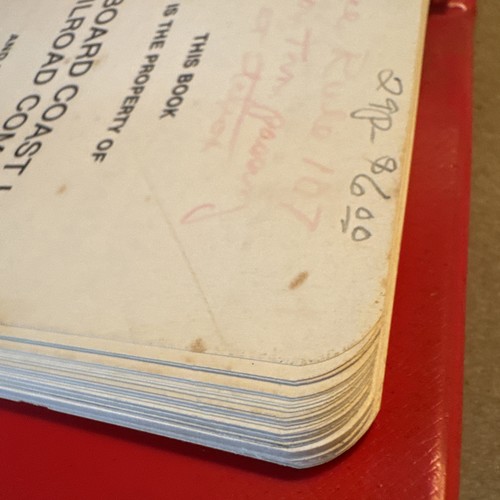 Vintage 1981 Seaboard Coast Line Operating Rules Rule Book Railroad Binder RR - Picture 13 of 14