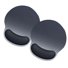 2 PCS Mouse Pad With Wrist Rest Ergonomic Non Slip Base Gaming Blue PC Laptop