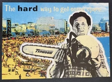 vtg postcard London Cardguide chainsaw man the hard way to get some space