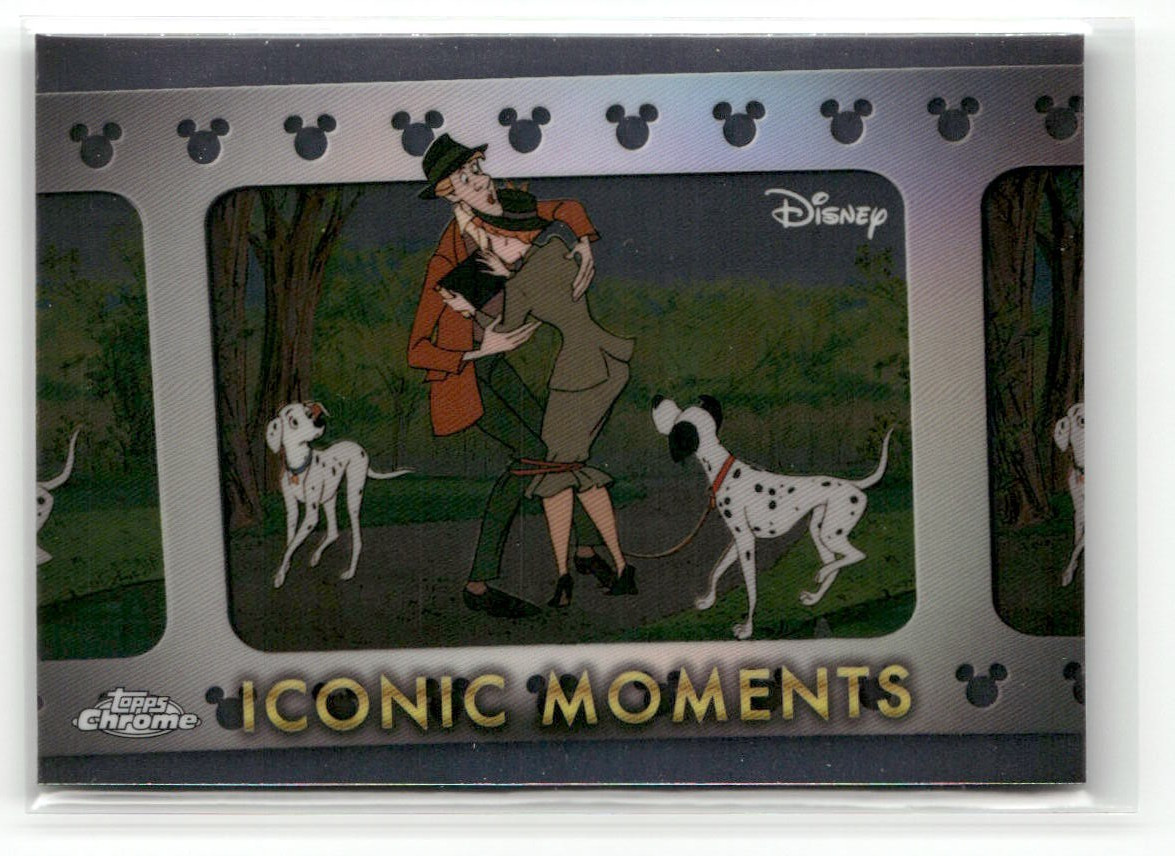 2025 Topps Chrome Disney #IM-5 ICONIC MOMENTS PONGO AND PERDITA MEET SP