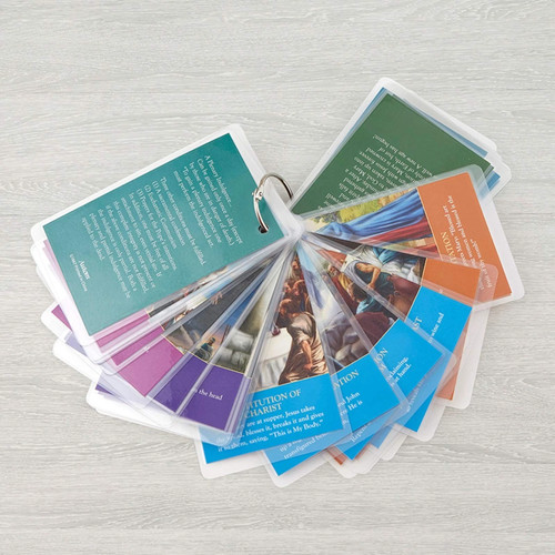 Wie man den Rosenkranz betet laminiert katholisch Gebetskarten Set für Kinder, 4 1/2 Zoll - Bild 4 von 20