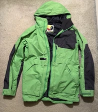 BURTON GORE-TEX ANDOVER LARGE Men's ski snowboarding JACKET green black