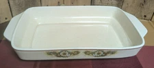 VTG 70s Temper-Ware by Lenox - Magic Garden 15” Rectangular Baker Floral