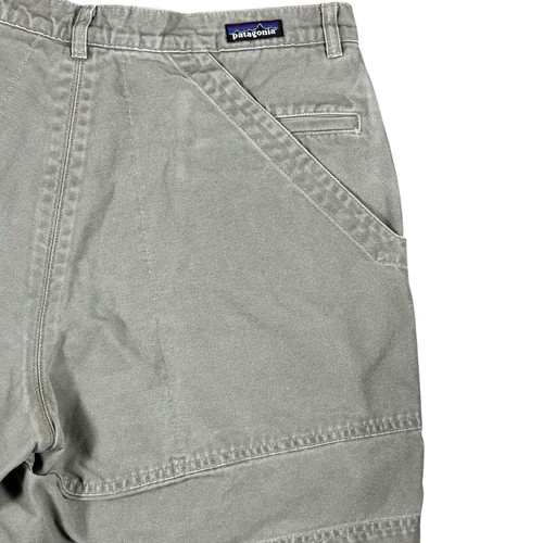 Pantaloncini Stand Up Patagonia Vintage Marrone Marrone Marrone Tela Cotone Organico Uomo Taglia 37 - Foto 10 di 15