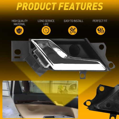 2X Inner Door Handle Front Left or Rear Left For Chevy Captiva 2012-15 Chrome - Picture 5 of 10