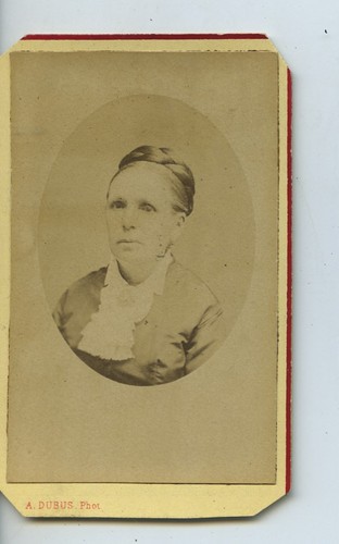 Frankreich Tourcoing Frau Portrait altes CDV Foto Dubus 1880 - Bild 3 von 3