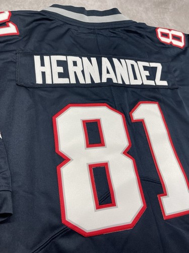 Herren 3XL NFL New England Patriots Aaron Hernandez #81 Nike Fußball Trikot Neu mit Etikett - Bild 2 von 14