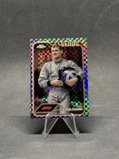 DAVID COULTHARD 2024 Topps Chrome F1 #196 Purple Checker Flag 156/199