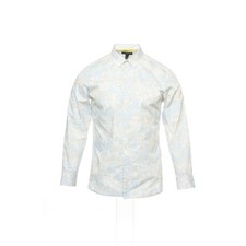 INC International Concepts Light Blue Floral Button Down Shirt Sport M 60