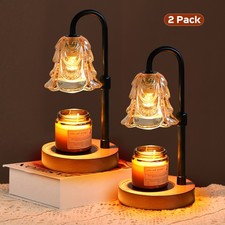 2Pack Candle Warmer Lamp,Adjustable Glass Lam...