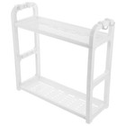 2-stöckiges Tisch-Stehregal für Küche und Badezimmer,