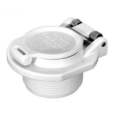 Hayward W400BWHP Vac Lock Pool Vacuum Lock Safety Wall Fitting, White