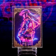 Hinata Hyuga Premium Waifu Metal Card Rose Gold Serial #/200 Doujin Naruto Anime