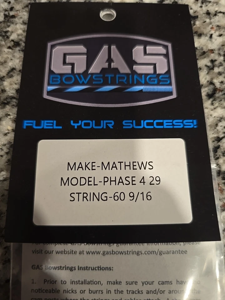 Cabo de corda Gas PHASE 4 29 Mathews V3X 29 BowStrings TODO Flo roxo - Imagem 3 de 4