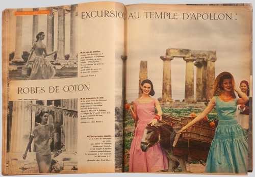 'ELLE' FRENCH VINTAGE MAGAZINE HOLIDAY FASHION IN GREECE ISSUE 21 MAY 1956 - Picture 3 of 4
