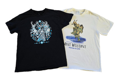 2 Large Native American Theme Shirts, SOUTHWEST Indian Tribal