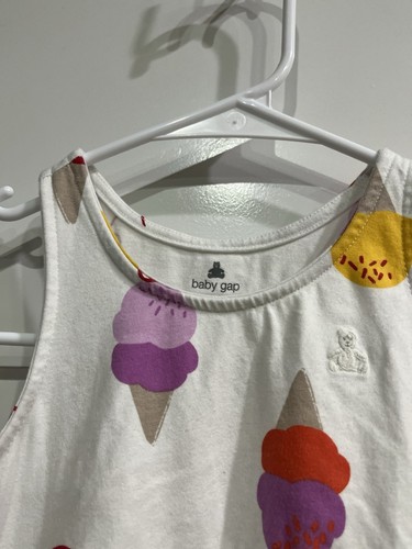 Baby Gap Girls Size 4 Brannan’s Favorites Ice Cream Print Dress - Picture 3 of 11