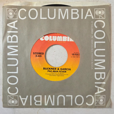 Buckner & And Garcia - Pac-Man Fever Vinyl 7'' Record 45 RPM, Columbia 1981