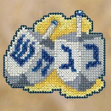 Wichelt Imports, Inc. Dreidels Ornament Counted Cross-Stitch Kit