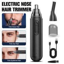 Electric Cordless Rechargeable Ear Nose Brow Trimmer Hair Clipper Grooming Set