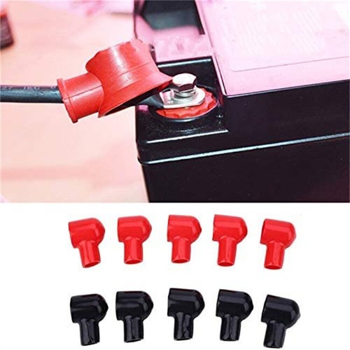 Black Red Battery Insulation Cover 12x20mm Boots Insulating Tool Parts - Picture 20 of 23