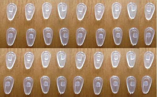 2 naselli morbidi per occhiali da vista 4 5 8 10 20 paia avvitabili o spingi _20 paia trasparenti - Foto 1 di 6