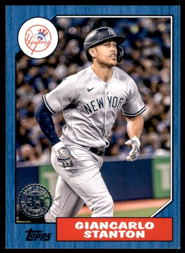 2022 Topps Baseball #87TB-43 Giancarlo Stanton 35th Anniversary Blue - Bild 1 von 2