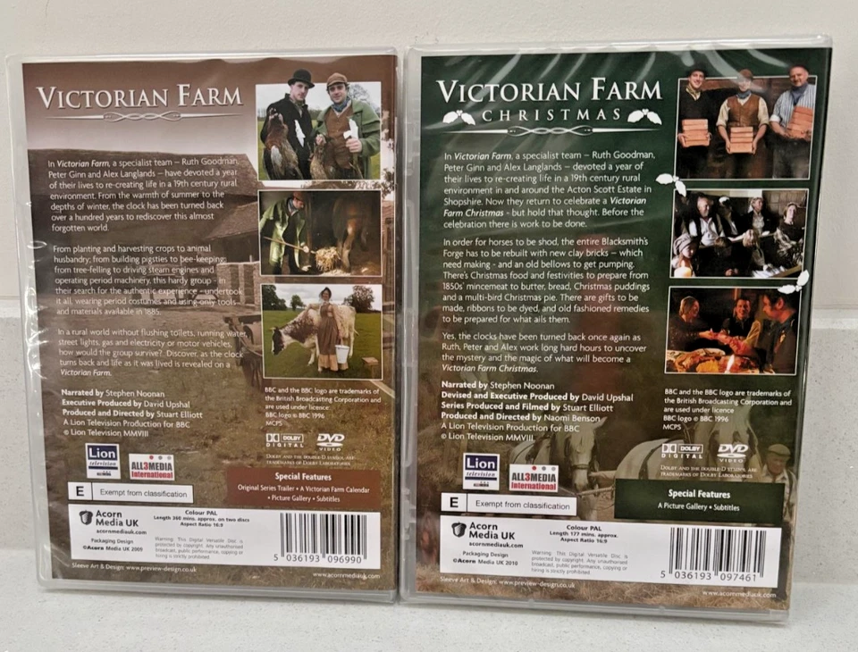 Victorian Farm & Victorian Farm Christmas DVD Brand New & Sealed - Image 2 of 2