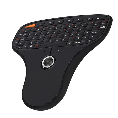 N5901 QWERTY Keyboard Trackball 2.4G Wireless Mini USB MultiMedia Keyboard Fo FY - Afbeelding 22 van 22