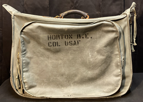 Original US Army Air Force B-4 Colonels Garment Bag Suitcase Good Shape