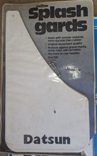 NOS Powerflow Datsun Mud Flaps Splash Gaurds Set