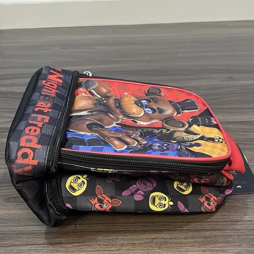 Bioworld Five Nights At Freddy's Dual Compartment Insulated Soft Lunch Bag Tote - Picture 9 of 18