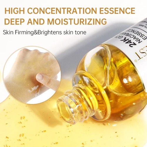 24K Gold Niacinamide Serum Hyaluronic Acid Whitening Anti-Aging Skin Care - Picture 6 of 6