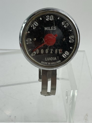 Vintage Lucia Speedometer Odometer Made in Holland Bicycle Part Untested