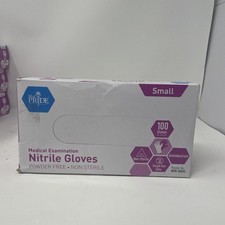 Medpride Medical Examination Nitrile Gloves Small Box of 100Gloves Blue