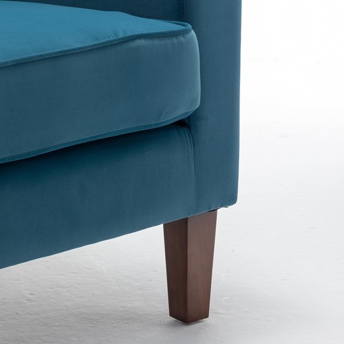 Container Furniture Direct Contemporary Accent Arm Chair with Birch Wood Frame - Picture 7 of 10