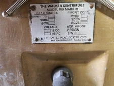 Walker Centrifuge